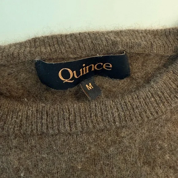 Quince Brown V-Neck Sweater - Picture 2 of 3